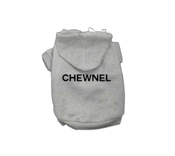 GREY - My Fab Chewnel Warm Dog Hoodie - 2X Large