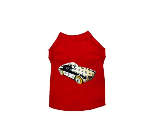 My Fancy Race Car Dog Tee - Small