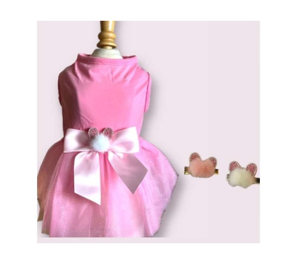 My Fuzzy Easter Bunny Dog Dress - X Large