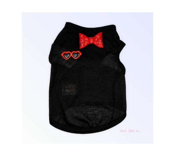 BLACK - My Summertime Sunglasses & Bows Tank - Medium