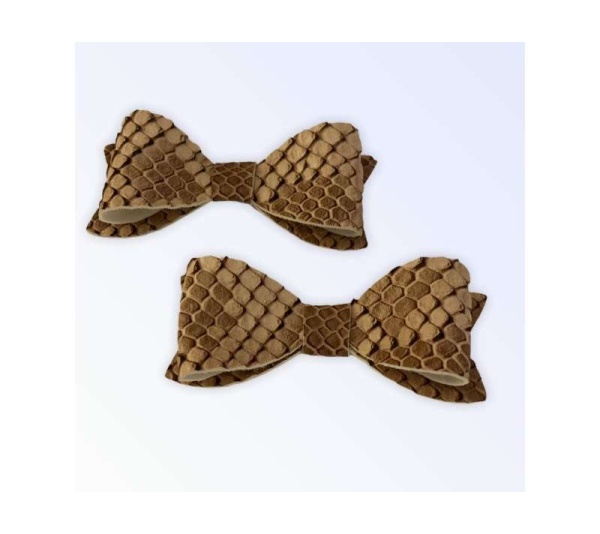 Nude Python Hair Barrettes