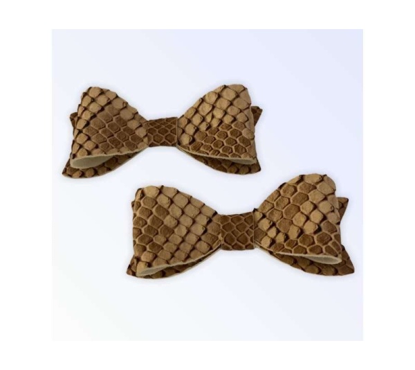 Nude Python Hair Barrettes