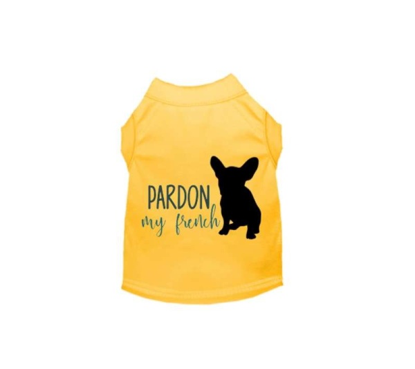 Pardon My Frenchie- Dog Shirt - X Large