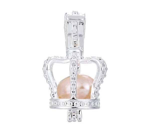 Pearl Crown Pendant - Small