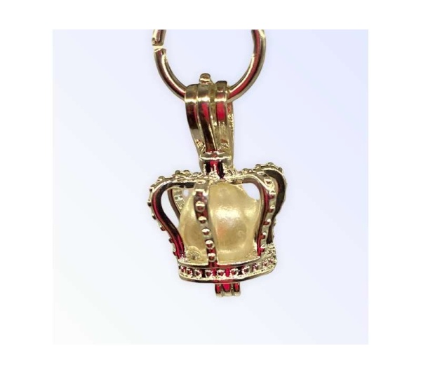 Pearl Crown Pendant - Small