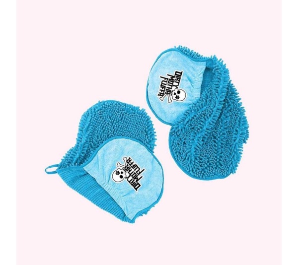 "Dirty Motha Fluffa" Blue Bath Towel