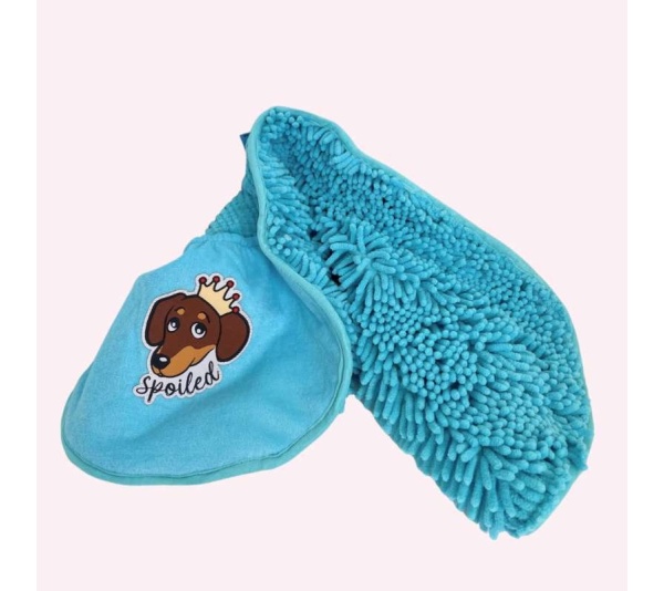 "Spoiled" Blue Bath Towel