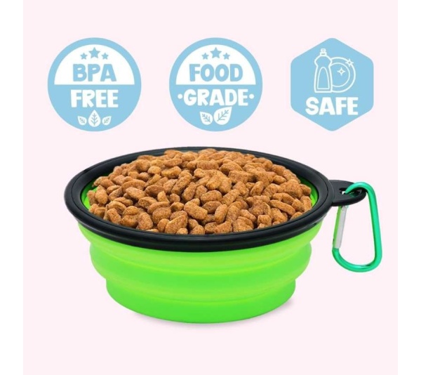 "Always Hungry" Green Dog Bowl