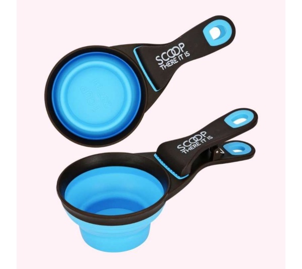 "Scoop There It Is!" Blue Dog Food Scooper