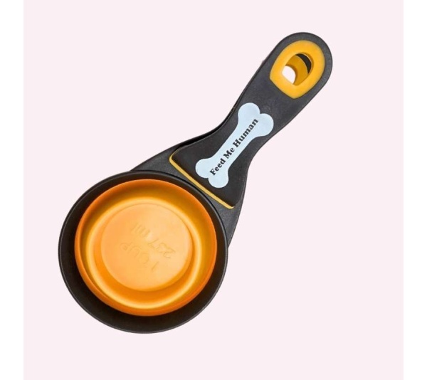 "Feed Me Human" Orange Dog Food Scooper