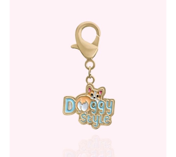 Gold - "Doggy Style" Dog Collar Charm