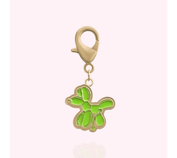 Gold - Balloon Dog Collar Charm