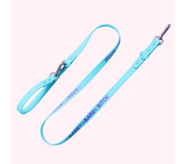"Bark Bark Bitch" Aqua Leash