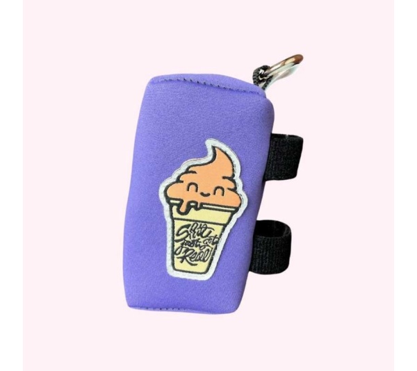 "Shit Just Got Real" Purple Poop Bag Dispenser