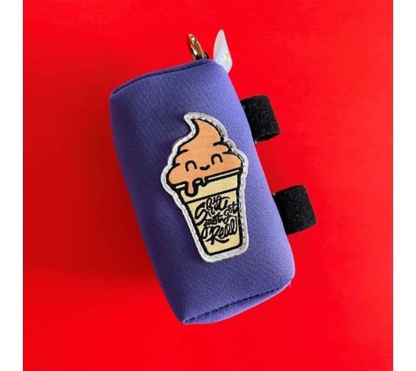 "Shit Just Got Real" Purple Poop Bag Dispenser