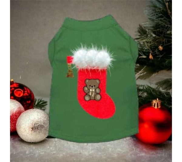 Chewy Vuitton Stocking Bear Shirt-Dog Shirt - XS