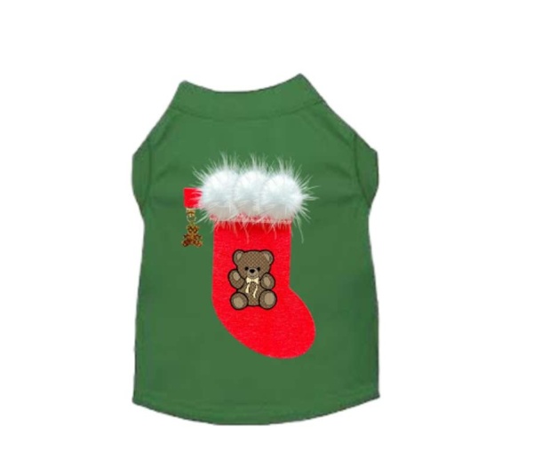 Chewy Vuitton Stocking Bear Shirt-Dog Shirt - Medium