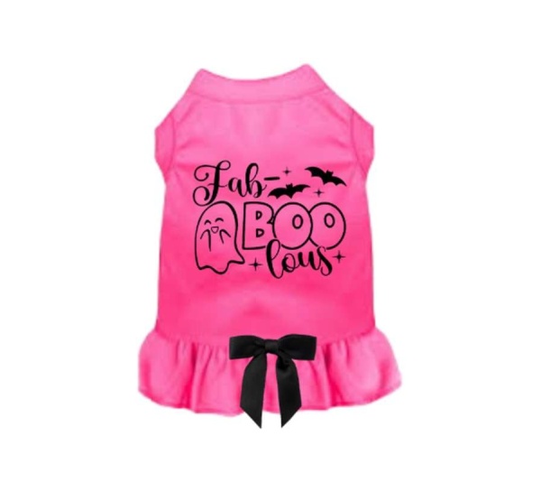 Fab-BOO-lous Ghost Dog Dress - XXL