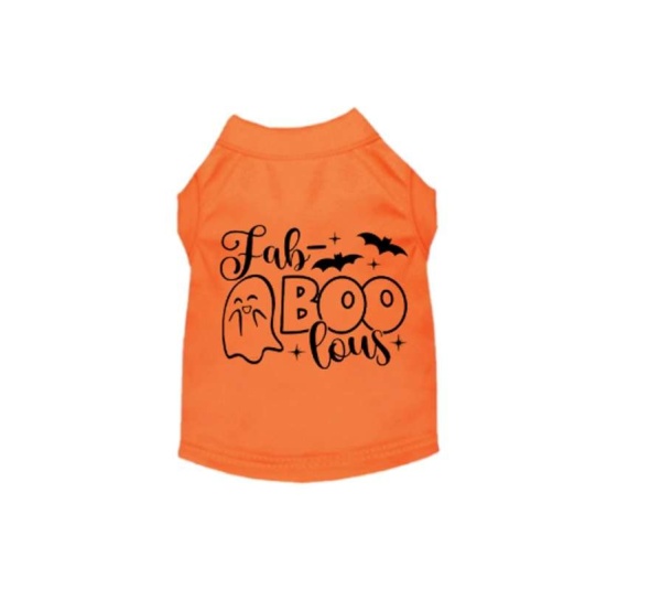 Fab-BOO-lous Ghost- Dog Shirt - M