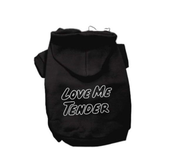 Love Me Tender- Dog Hoodie - Medium