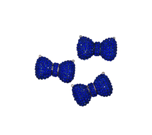 Royal Blue Bow Necklace- Big Dog Necklace - 3XL