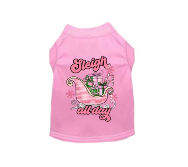 Sleigh All Day - Dog Shirt - M