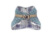Denim & Blue Plaid - Step-In Denim Harness - Small