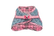 Denim & Pink Plaid - Step-In Denim Harness - XL