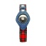 Red Plaid & Denim - Apple Airtag Collar - Large