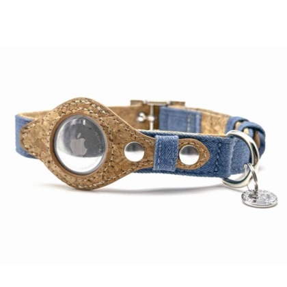 Denim & Cork - Apple Airtag Collar - Small
