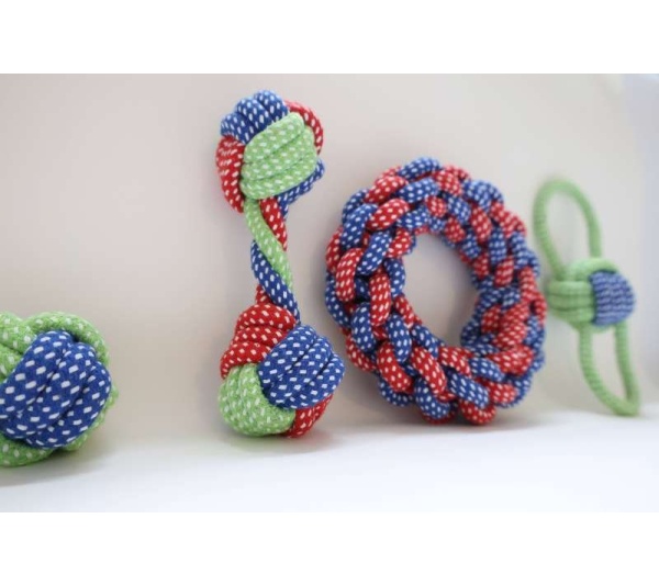 Eco-friendly Dog Rope Toy 4 Set