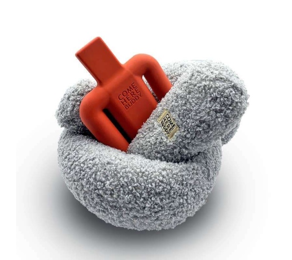 Knott Dog Plush Toy - Grey