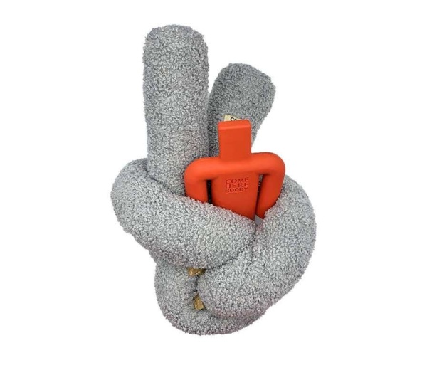 Knott Dog Plush Toy - Grey