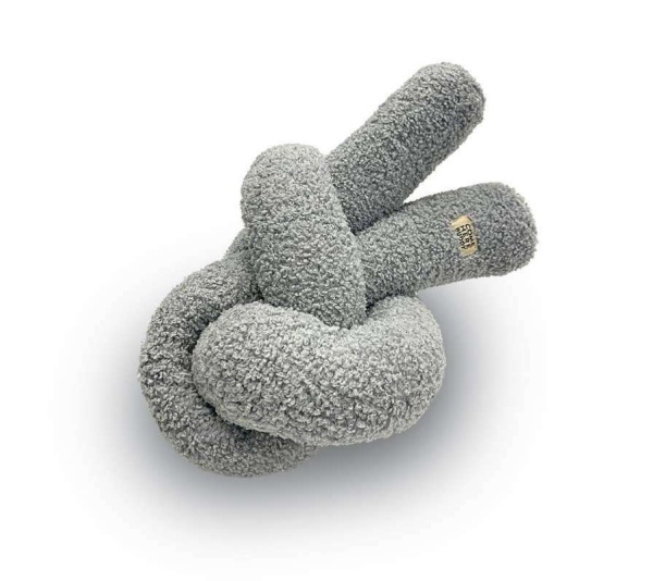 Knott Dog Plush Toy - Grey