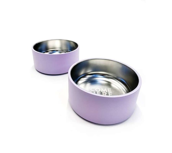 Lilac Dog Bowl