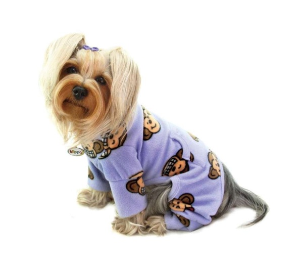 Lavender - Silly Monkey Fleece Turtleneck Pajamas - XS