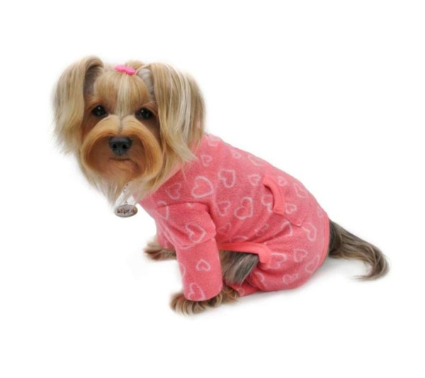 Pink - Blush of Love Fleece Turtleneck Pajamas - M