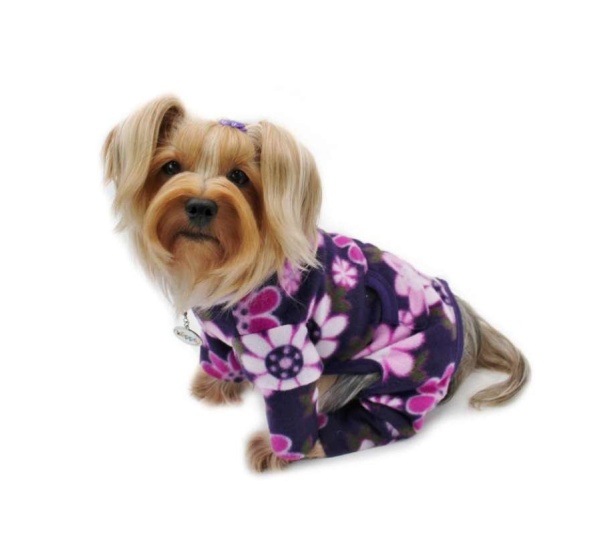 Violet - Midnight Garden Fleece Turtleneck Pajamas - S