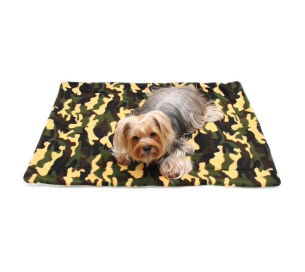 Green - Camouflage Fleece/Plush Blanket - One Size