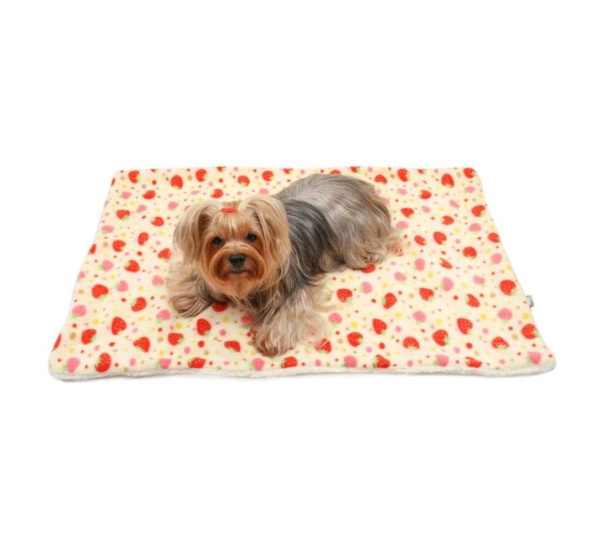 Yellow - Yummy Strawberry Fleece/Plush Blanket - One Size