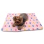Pink - Ultra Plush Colorful Hearts Blanket - 30" x 20"
