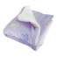 Purple - Ultra Plush Colorful Bones/Paws Blanket - 30" x 20"