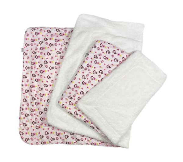 Pink - Girly Monkey Flannel/Plush Blanket - 30" x 20"