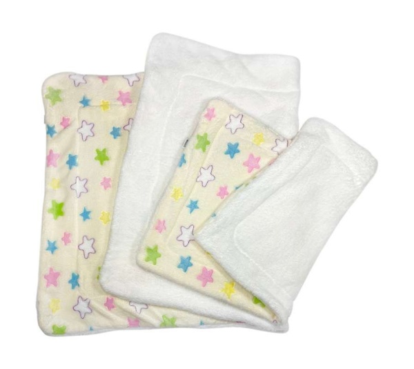 Yellow - Ultra Plush Colorful Stars Blanket - 30" x 20"