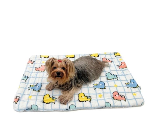 White - Ultra Plush Colorful Dinosaurs Blanket - 50" x 30"