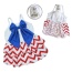 Red/White/Blue - Patriotic Red/White/Blue Large Bow Sundress - L