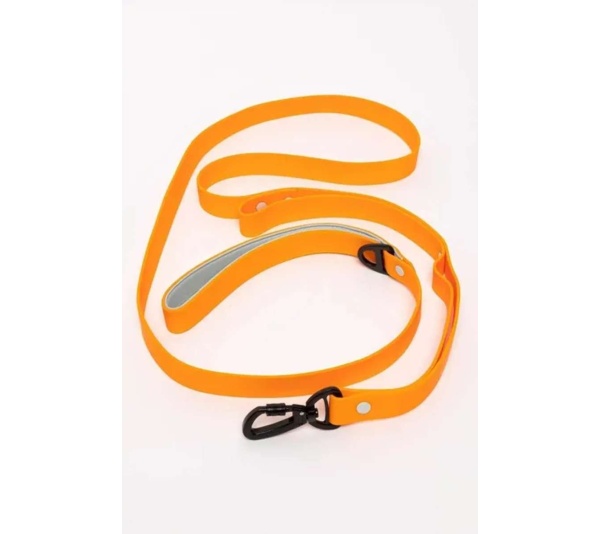 Orange - Crimson Glow Waterproof Dog Leash