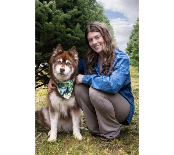 Evergreen Explorer Dog Bandana - M/L - 27in x 13in