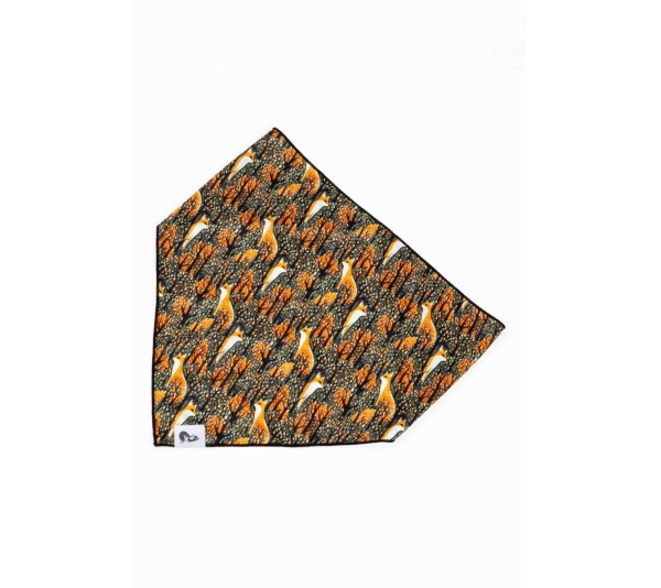 Foxes in Fall Dog Bandana - M/L - 27in x 13in