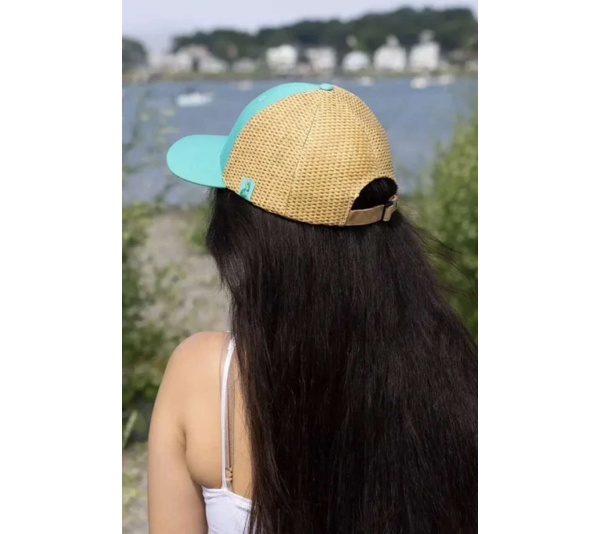 Island Vibes Baseball Cap with Raffia